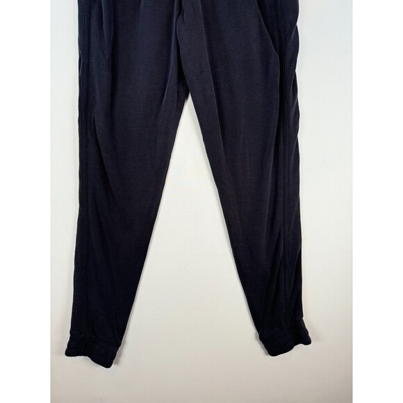 Free People Womens Pants Navy Blue Back Into It Sweatpants Tapered Jogger Medium - Picture 7 of 10